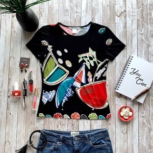 NYGARD colorful print short sleeve tee shirt